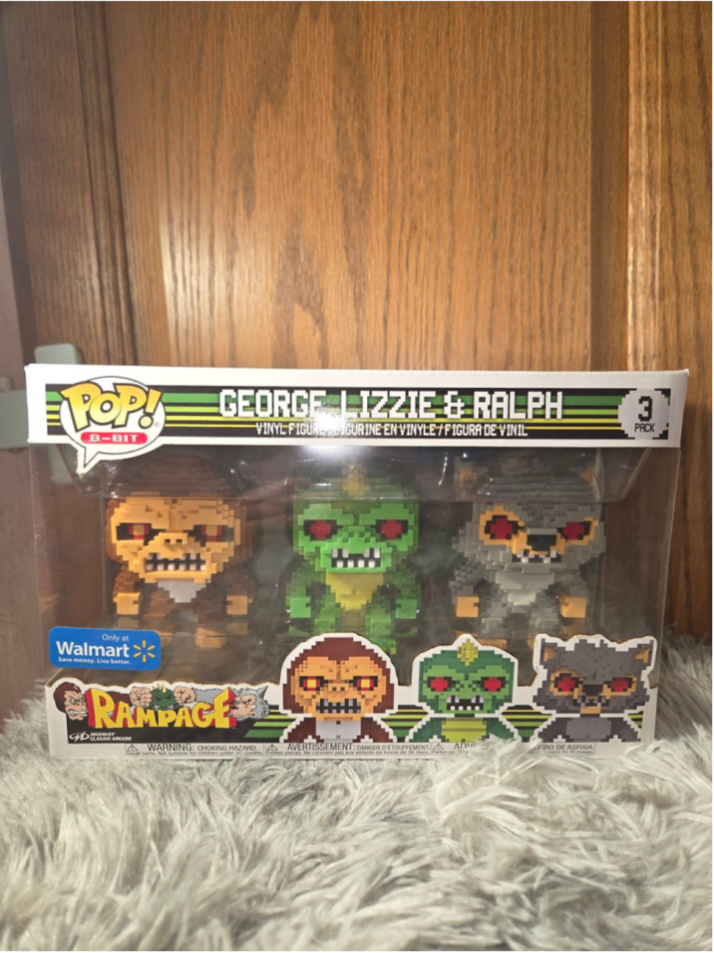 Funko Pop! 3 pack - George, Lizzie & Ralph - Rampage 8-bit